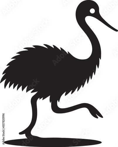 flightless silhouette Vector