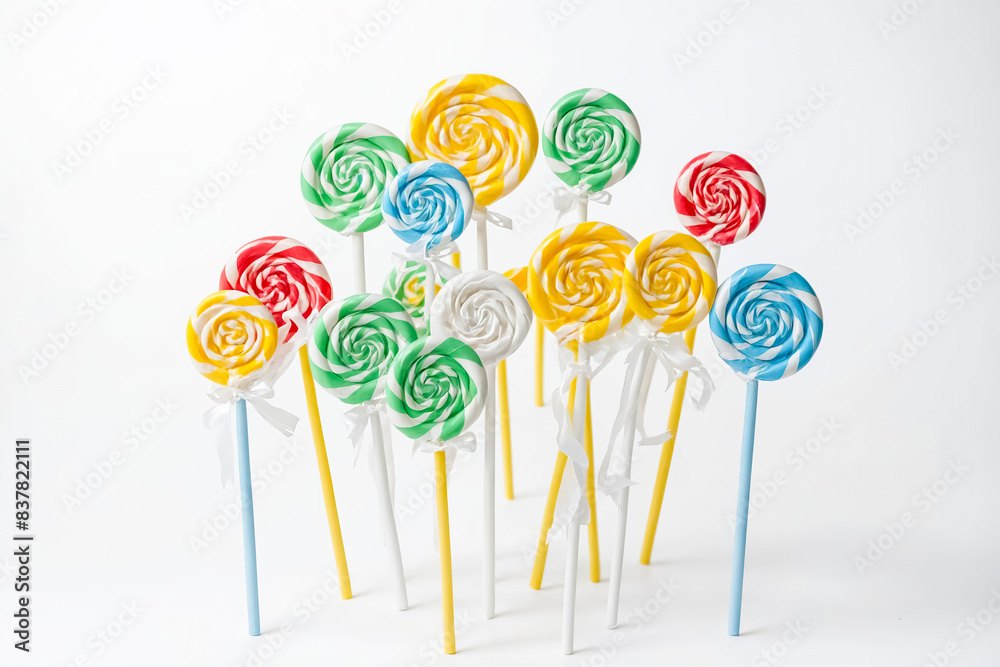 Colorful Lollipops on Sticks Colorful Lollipops on Sticks