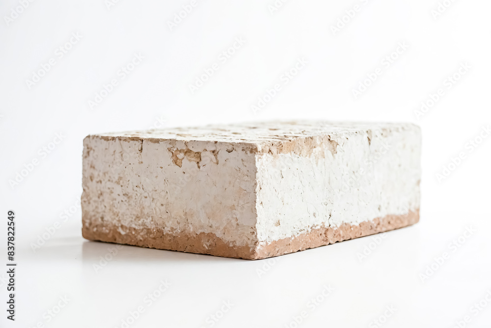 White Brick on White Background