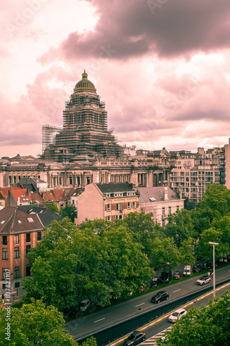 Chantier du Palais de Justice de Bruxelles Belgique photo