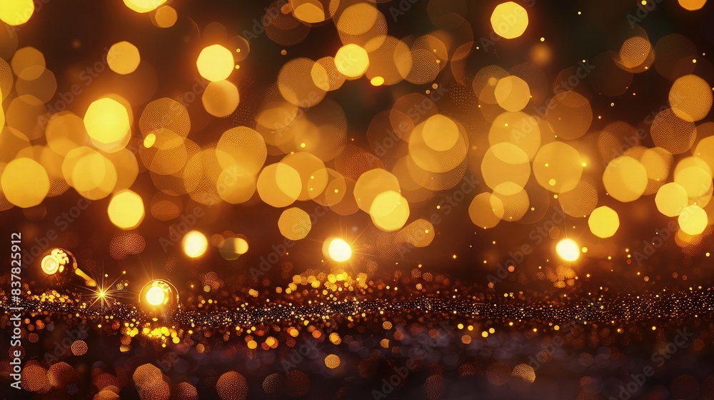 Christmas background with blur golden lights Christmas background with blur golden lights