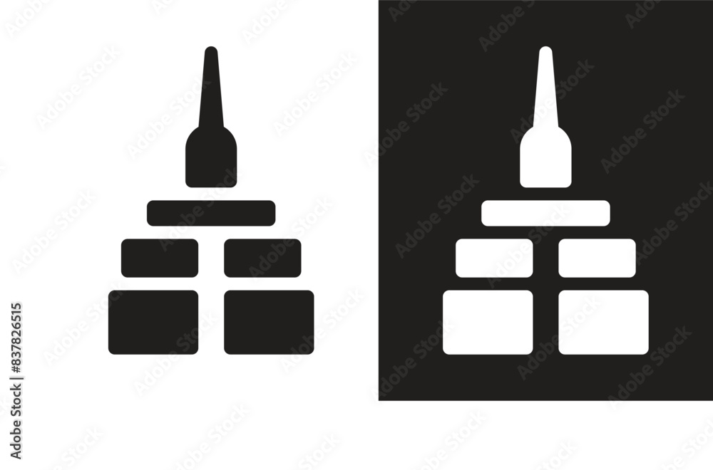 Empire Building vector icon. Empire building logo Empire Building vector icon. Empire building logo