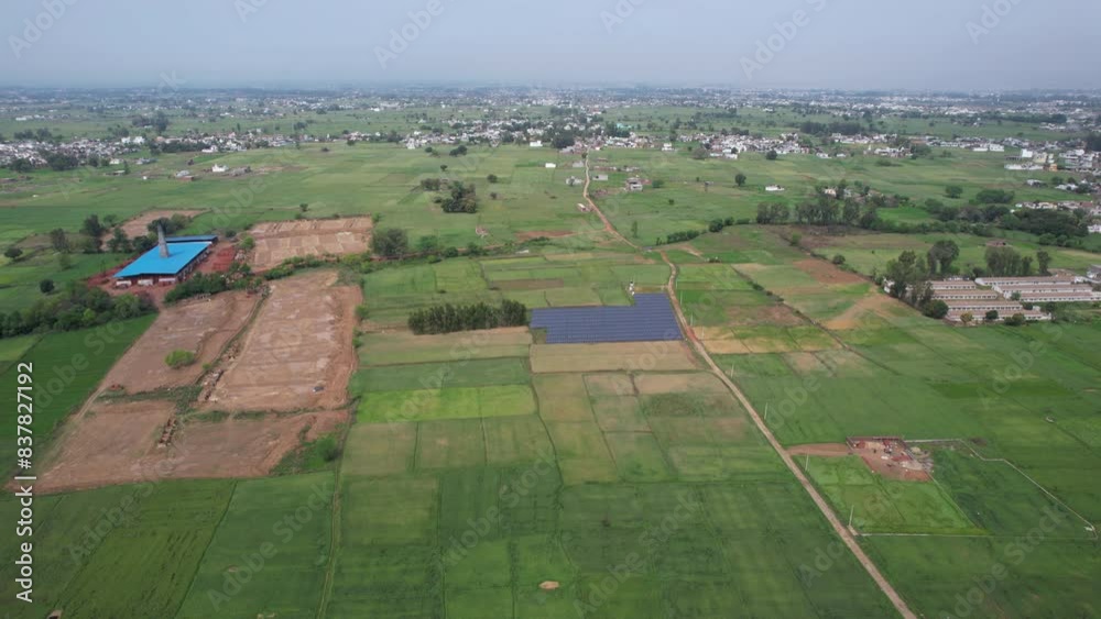Village Vista and Rural Charm in Palli Green Oasis, Jammu and kashmir India, Aerial Symphony drone shoot Village Vista and Rural Charm in Palli Green Oasis, Jammu and kashmir India, Aerial Symphony drone shoot