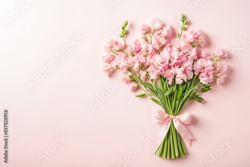 Pink Flowers on a Pink Background