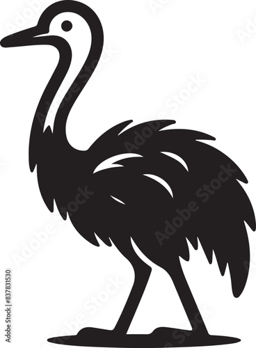 flightless silhouette Vector