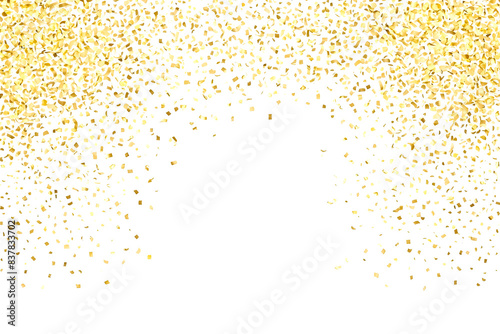 Festive Golden Confetti Background