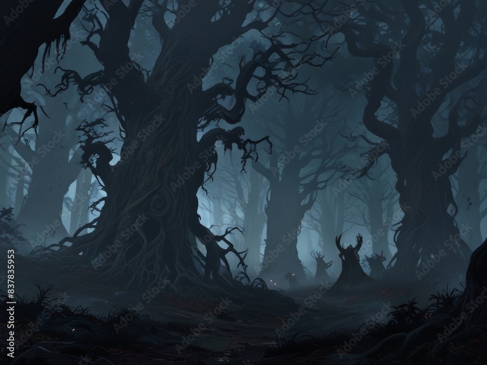 dark and foreboding forest 4