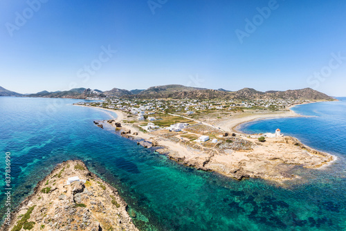 Agios Ermolaos on the islet opposite the beach Pouria of Skyros  Greece