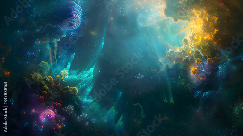 Cosmic Reef A Celestial Wonderland of Glowing Nebulae