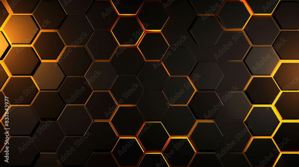 Sleek Hexagonal Tech-Inspired Background Design Sleek Hexagonal Tech-Inspired Background Design