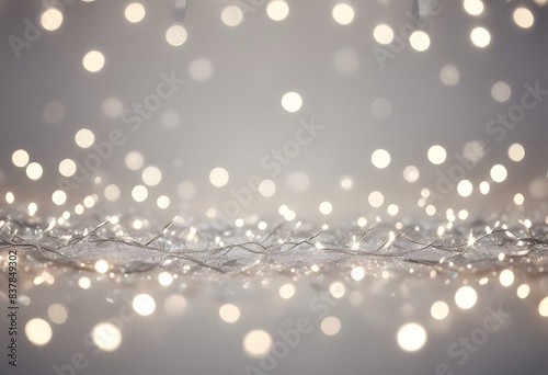 Abstract blur white and gold color background with star glittering light for the show  promote and advertisee product and content in Merry Christmas and happy new year season collection concept.