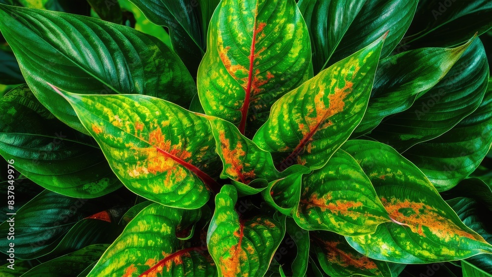 Obraz premium Veins of Life: Leaf Close-up