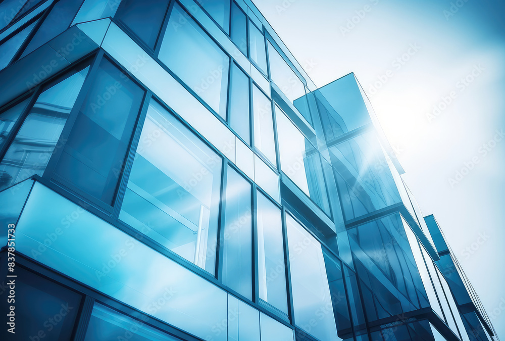 Obraz premium Modern Corporate Building with Reflective Glass Facade