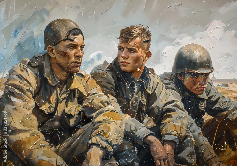 Three War Heroes Taking a Break