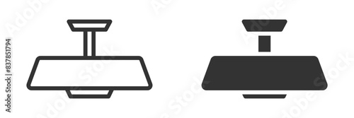 Car rearview mirror icon. Vector illustration.