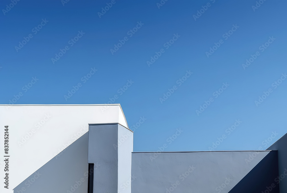 Minimalist Architecture Design and Blue Sky Minimalist Architecture Design and Blue Sky