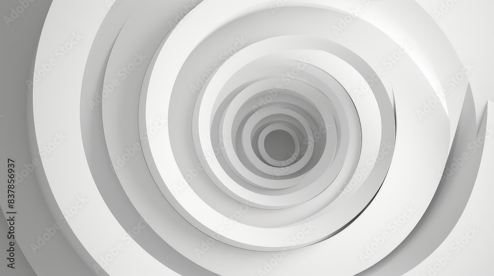 Modern White Spiral Design on Abstract Background Modern White Spiral Design on Abstract Background