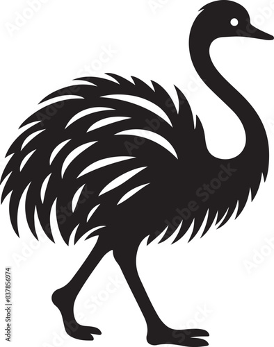 flightless silhouette Vector