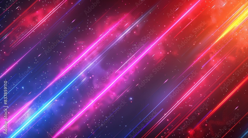 Vibrant Neon Light Trails Abstract Background Vibrant Neon Light Trails Abstract Background