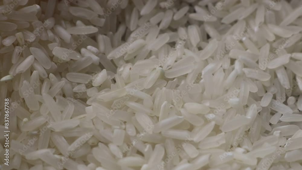 Rice is ready to be cooked. White. clean. fresh from rice stalks Rice is ready to be cooked. White. clean. fresh from rice stalks