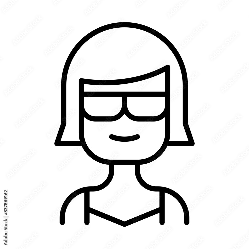 Woman on the beach icon Woman on the beach icon