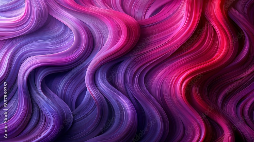 Obraz premium Red, purple and blue hair abstract background