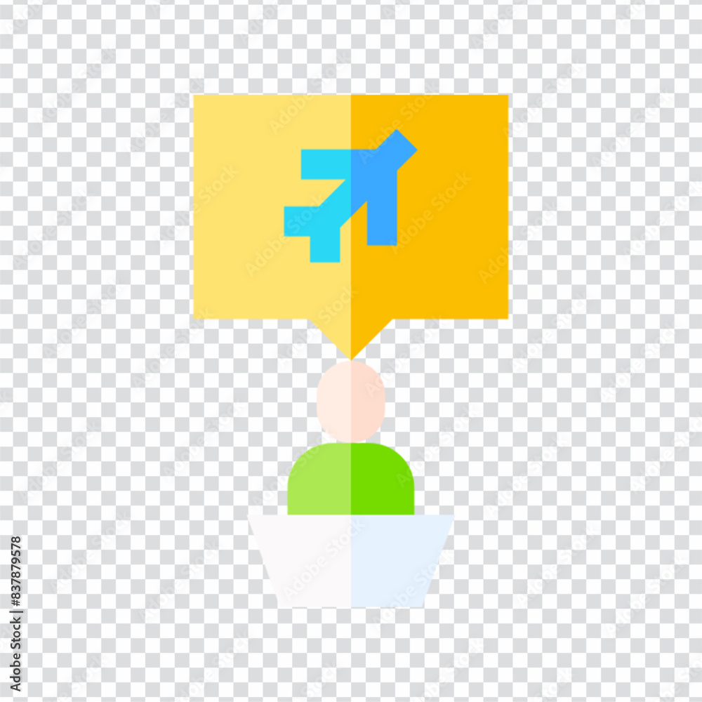 Fototapeta premium Nomad visa icon vector design. flat vector illustration. Pixel perfect 64 x 64. Vector illustration simple symbol in eps 10