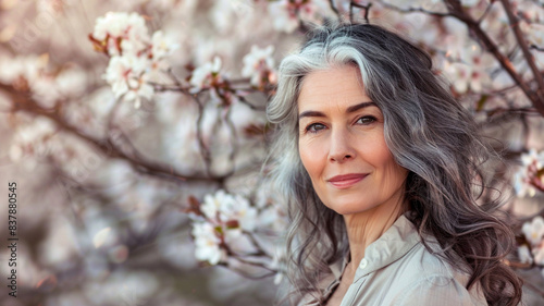 50 year old woman smiling happily © sema_srinouljan