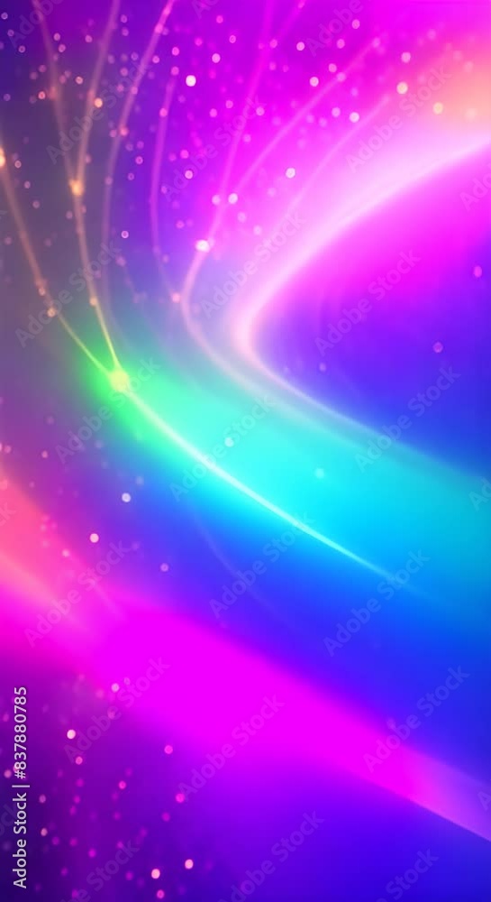 Flair Rainbow sunlight sparkling background effect Rainbow colored light and shining particles from heaven Colorful light beams moving neon Vertical video Flair Rainbow sunlight sparkling background effect Rainbow colored light and shining particles from heaven Colorful light beams moving neon Vertical video