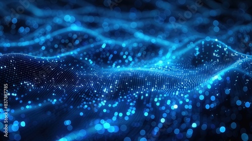 Background for tech operations, neural networks, AI, data transfer and security, digital storage, audio-visual presentations, as well as science and education
