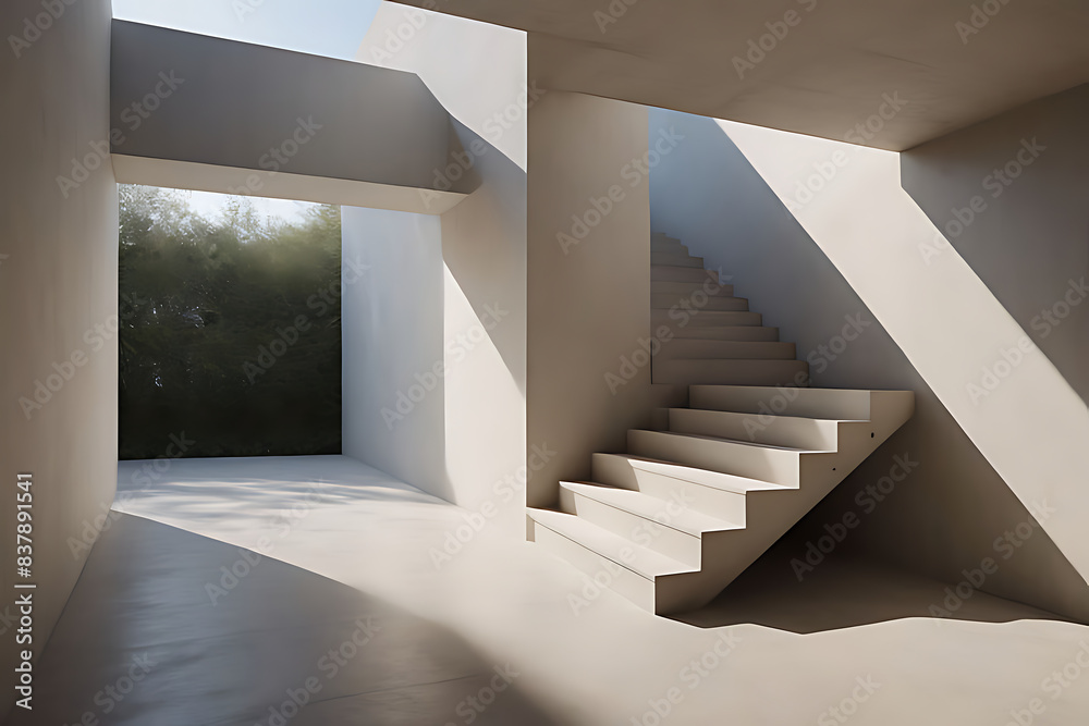 Obraz premium Towering Staircase : few Substantial Steps