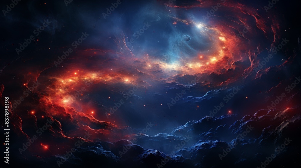 Galactic Symphony Stars and Swirls in Abstract Space Galactic Symphony Stars and Swirls in Abstract Space