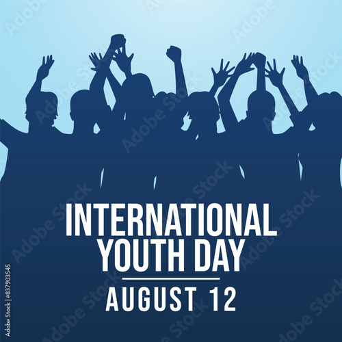 vector graphic of International Youth Day ideal for International Youth Day celebration.