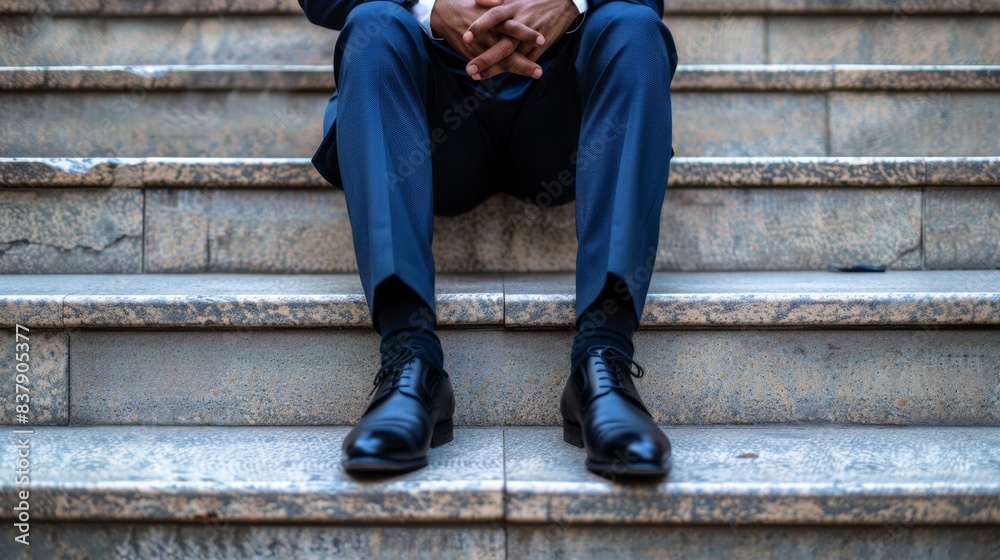 The Businessman on Stairs The Businessman on Stairs