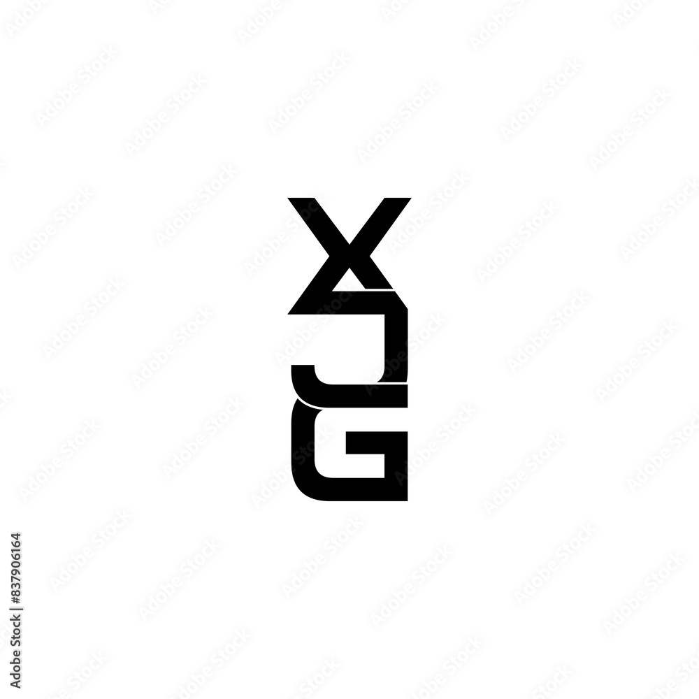 xjg lettering initial monogram logo design xjg lettering initial monogram logo design