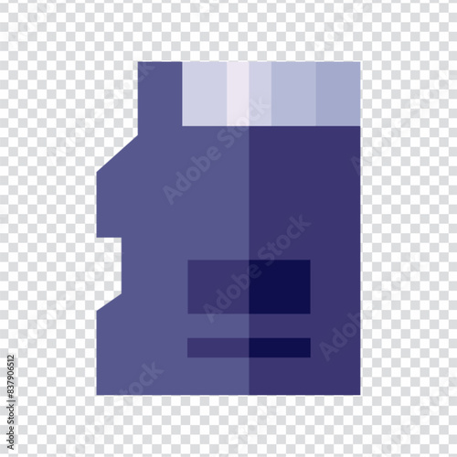 Sd card icon vector design. flat vector illustration. Pixel perfect 64 x 64. Vector illustration simple symbol in eps 10