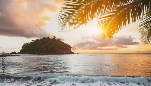 sunset over the ocean