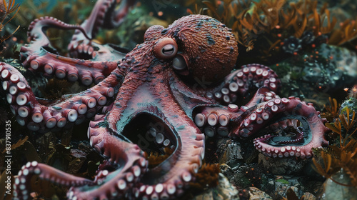 Close-Up Photo of an Octopus © @foxfotoco