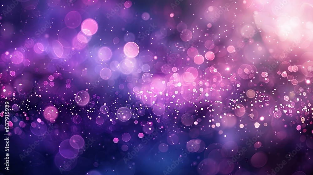 Abstract Bokeh Purple Light Dots Background