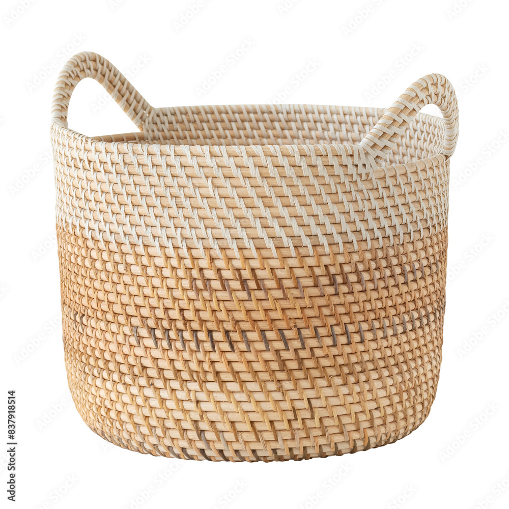 Obraz premium Brown wicker basket design element
