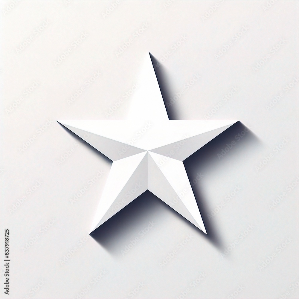 Obraz premium star isolated on white