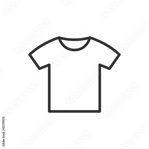 T-shirt, linear icon. Line with editable stroke