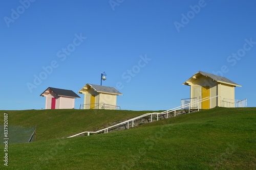 beach huts