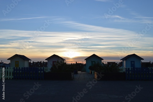 sunset on the beach