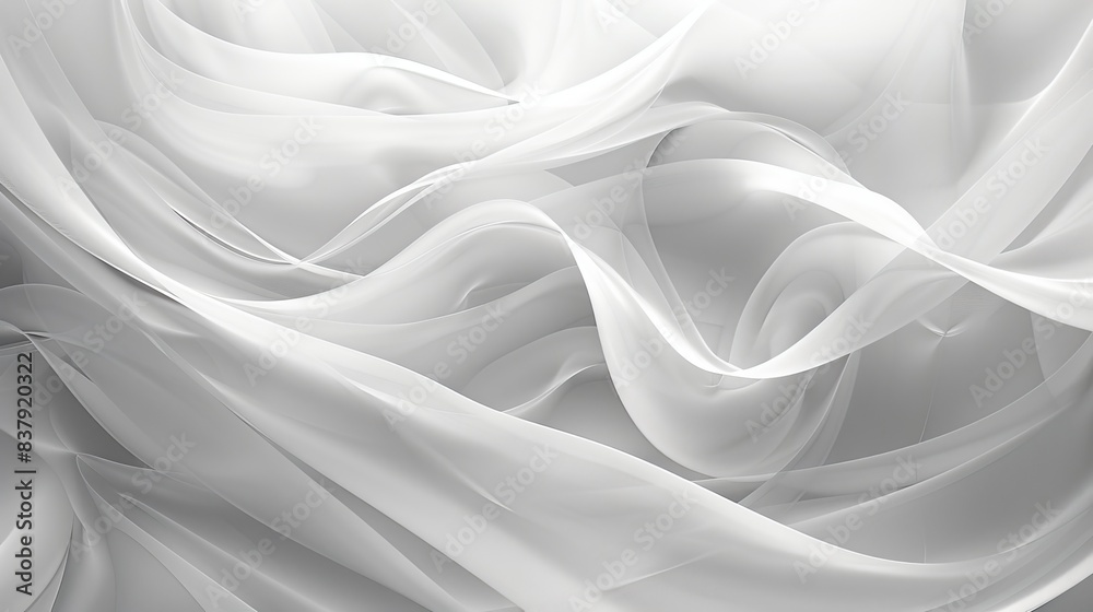 Obraz premium Abstract White Wavy Texture Background