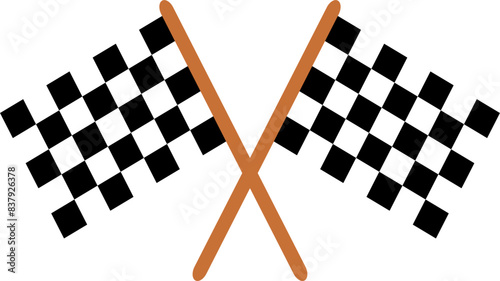 Finish checkered flags vector images or clipart for project or background