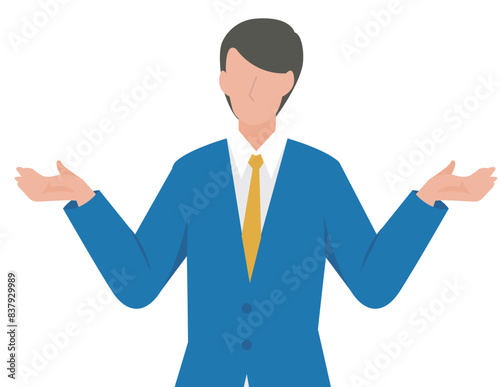 比較検討をする男性のビジネスパーソン