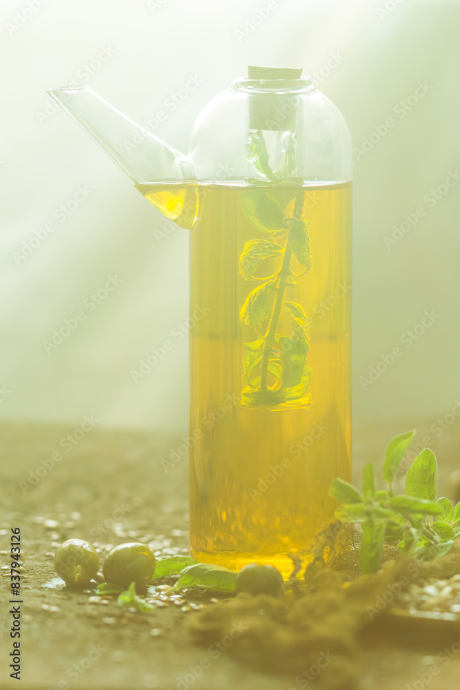 Spices kitchen olive oil bottle herbs Spices kitchen olive oil bottle herbs
