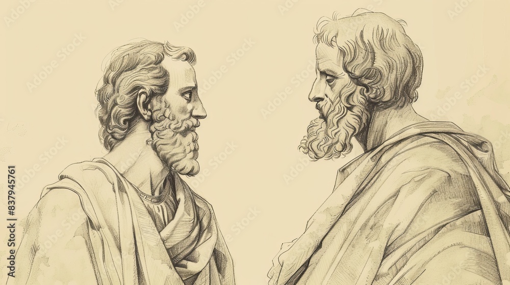 Hebrews 3: Jesus, Moses, Faithfulness, Beige Background, Copyspace Hebrews 3: Jesus, Moses, Faithfulness, Beige Background, Copyspace