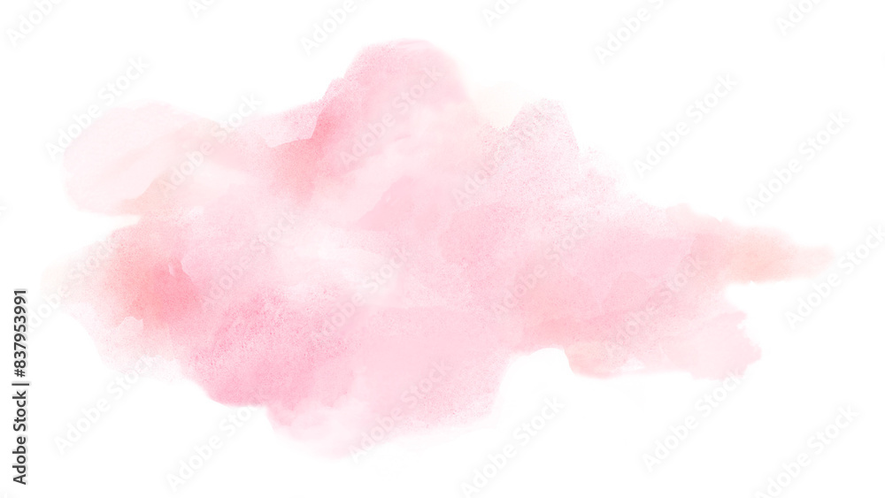 Pink cloud png sticker, watercolor design in transparent background Pink cloud png sticker, watercolor design in transparent background